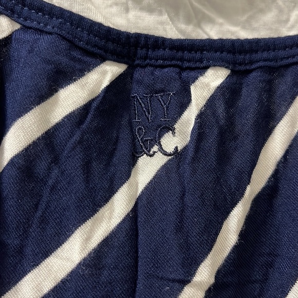 Navy & White Striped Dress. - Picture 3 of 6